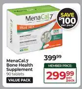 Dis-Chem Mena Cal.7 Bone Health Supplement 90 Tablets offer