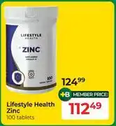 Dis-Chem Lifestyle Health Zinc 100 Tablets offer