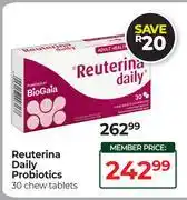 Dis-Chem Reuterina Daily Probiotics 30 Chew Tablets offer