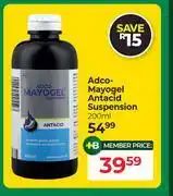 Dis-Chem Adco Mayogel Antacid Suspension-200ml offer