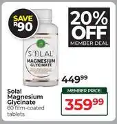 Dis-Chem Solal Magnesium Glycinate 60 Film Coated Tablets offer