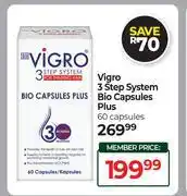 Dis-Chem Vigro 3 Step System Bio Capsules Plus 60 Capsules offer