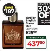 Dis-Chem Yardley English Blazer Oud EDP-100ml offer