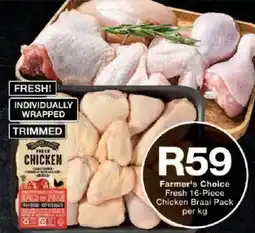 Checkers Hyper Farmer's Choice Fresh Chicken Braai Pack offer
