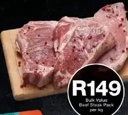 Checkers Hyper Bulk Value Beef Steak Pack offer