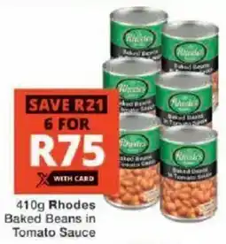 Checkers Hyper Rhodes Baked Beans in Tomato Sauce offer