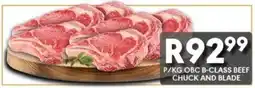 OBC Meat & Chicken Obc B-class beef chuck and blade offer