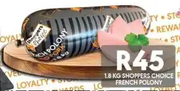 OBC Meat & Chicken Shoppers choice french polony offer