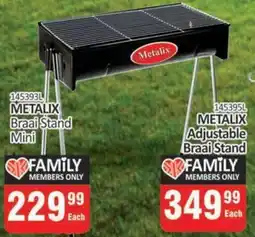 KitKat Cash and Carry Metalix Adjustable Braai Stand offer