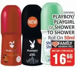KitKat Cash and Carry Playboy/ Playgirl or Shower to Shower Roll On offer