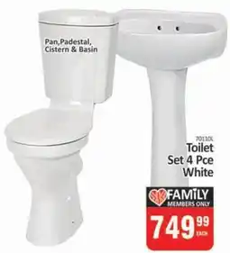 KitKat Cash and Carry Toilet Set Pan, Padestal, Cistern & Basin offer