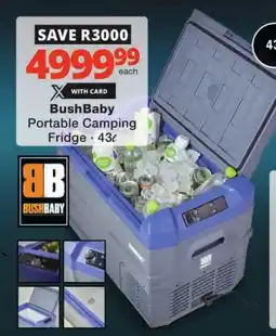 Checkers BushBaby Portable Camping Fridge offer