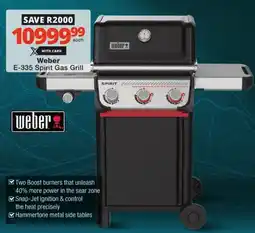 Checkers Weber E-335 Spirit Gas Grill offer