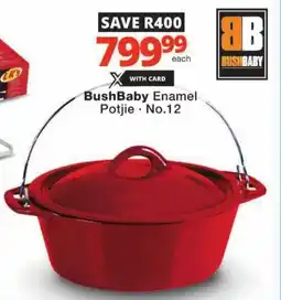 Checkers BushBaby Enamel Potjie offer