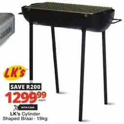 Checkers LK's Cylinder Shaped Braai offer