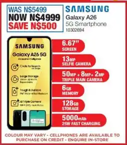 OK Furniture Samsung Galaxy A26 5G Smartphone offer