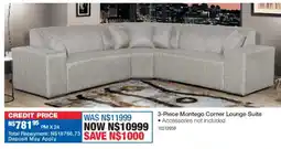 OK Furniture Montego Corner Lounge Suite offer