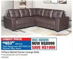 OK Furniture Detroit Corner Lounge Suite offer