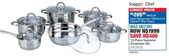 OK Furniture Snappy Chef Supreme Cookware Set offer