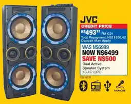 OK Furniture JVC Dual Active Speaker System offer