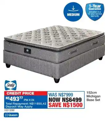OK Furniture Sealy 152cm Michigan Base Set offer