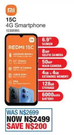 OK Furniture Redmi 15C 4G Smartphone offer