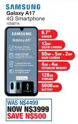 OK Furniture Samsung Galaxy A17 4G Smartphone offer