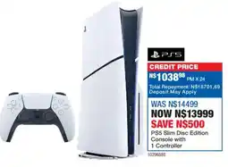 OK Furniture PS5 Slim Disc Edition Console with 1 Controller offer