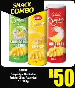 Boxer Superstores Gobite Omychips Stackable Potato Chips Assorted offer