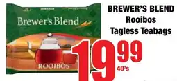 Boxer Superstores Brewer's Blend Rooibos Tagless Teabags offer