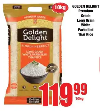 Boxer Superstores Golden Delight Premium Grade Long Grain White Parboiled Thai Rice offer