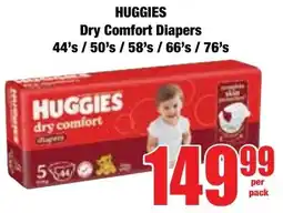 Boxer Superstores Huggies Dry Comfort Diapers offer