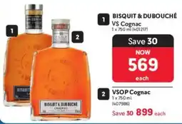 Makro’s liquor Bisquit & Dubouché VS Cognac offer