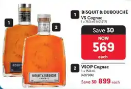 Makro’s liquor Bisquit & Dubouché VSOP Cognac offer