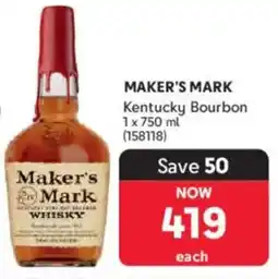 Makro’s liquor Maker's Mark Kentucky Bourbon offer