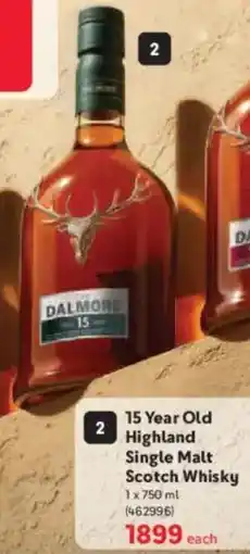 Makro’s liquor The Dalmore 15 Year Old Highland Single Malt Scotch Whisky offer