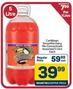 Pick n Pay Hypermarket Caribbean Smoothie Dairy Mix Concentrate Assorted 5 Litre offer