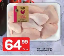 Pick n Pay PnP Fresh Chicken Braaipack 8s or 16s offer
