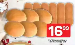 Pick n Pay PnP Hamburger Buns or Hotdog Rolls 6s Each offer