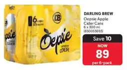 Makro’s liquor Darling Brew Oepsie Apple Cider Cans offer
