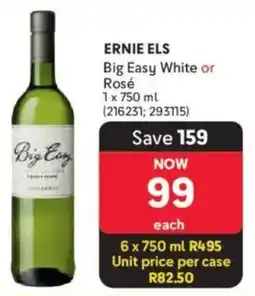Makro’s liquor Ernie Els Big Easy White or Rosé offer