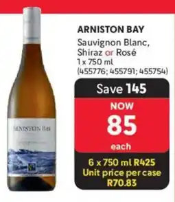 Makro’s liquor Arniston Bay Sauvignon Blanc, Shiraz or Rosé offer