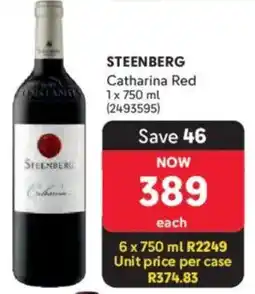 Makro’s liquor Steenberg Catharina Red offer