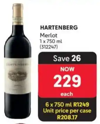 Makro’s liquor Hartenberg Merlot offer