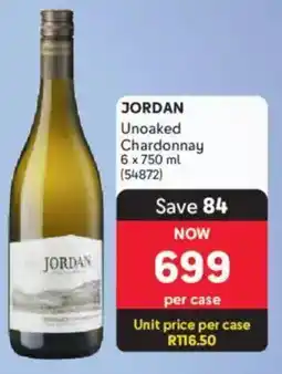 Makro’s liquor Jordan Unoaked Chardonnay offer
