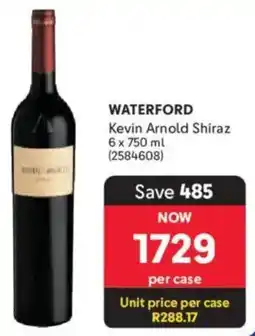 Makro’s liquor Waterford Kevin Arnold Shiraz offer