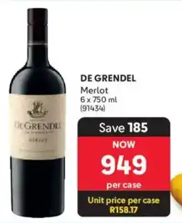 Makro’s liquor De Grendel Merlot offer