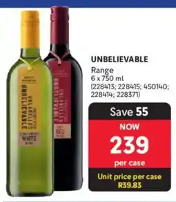 Makro’s liquor Unbelievable Range offer