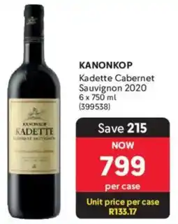 Makro’s liquor Kanonkop Kadette Cabernet Sauvignon 2020 offer