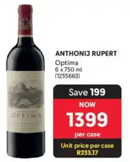 Makro’s liquor Anthonij Rupert Optima offer